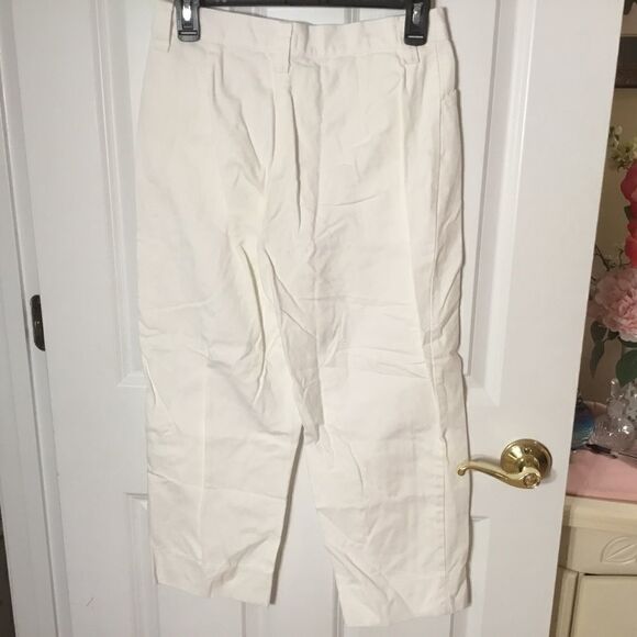 Lee Riders’ Casuals Women’s Size 6 Straight-Leg Cropped Jeans in White Denim - Picture 6 of 12